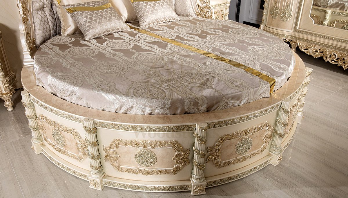 Royal Mazender Hand Carved Teak King Size Bed II, Saharanpur, view 2