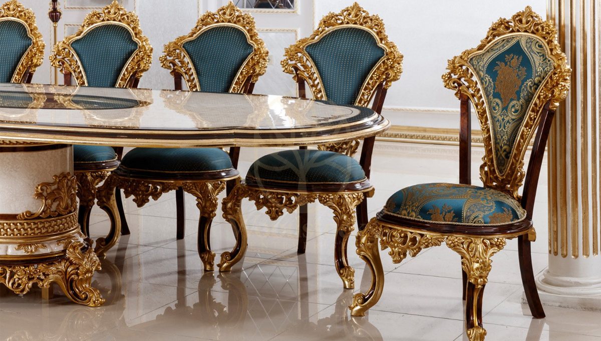 Luxury Hunkar Handcrafted Teak Dining Table Set, Saharanpur, view 7