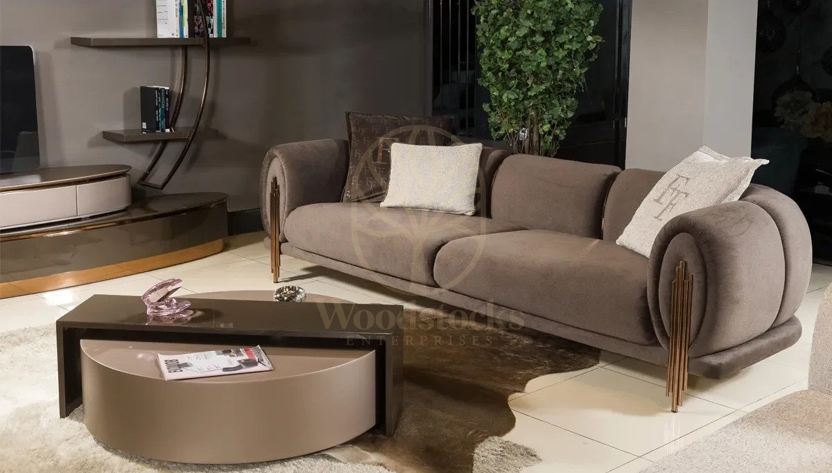 Luxury Rafale Handcrafted Teak Sofa Set, Saharanpur, view 2