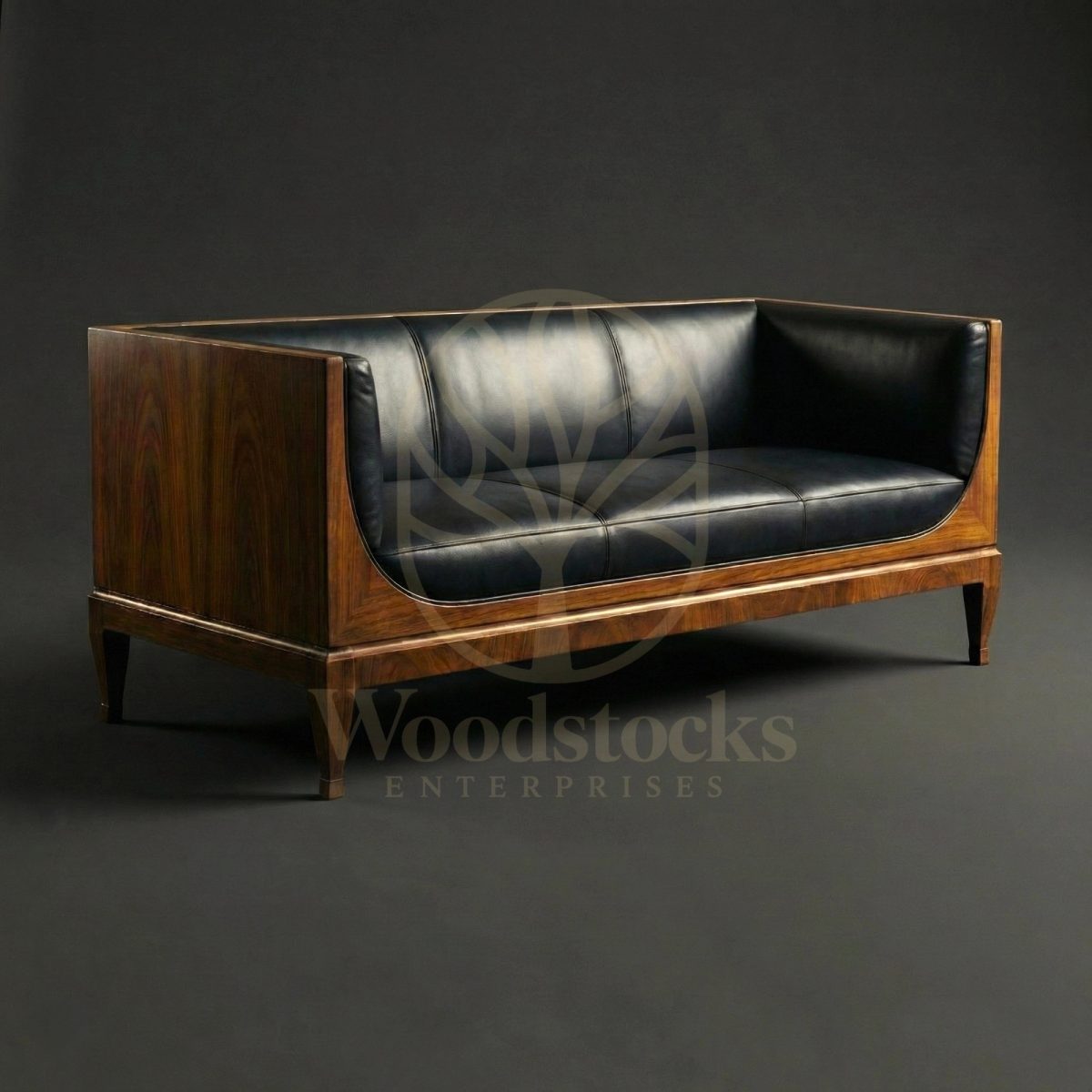 Luxury Teak Copenhagen Art Deco Club Sofa, Saharanpur, view 2