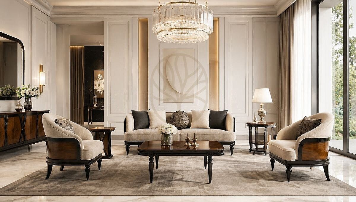 Luxury Tudor Handcrafted Teak Sofa Set, Saharanpur, view 3