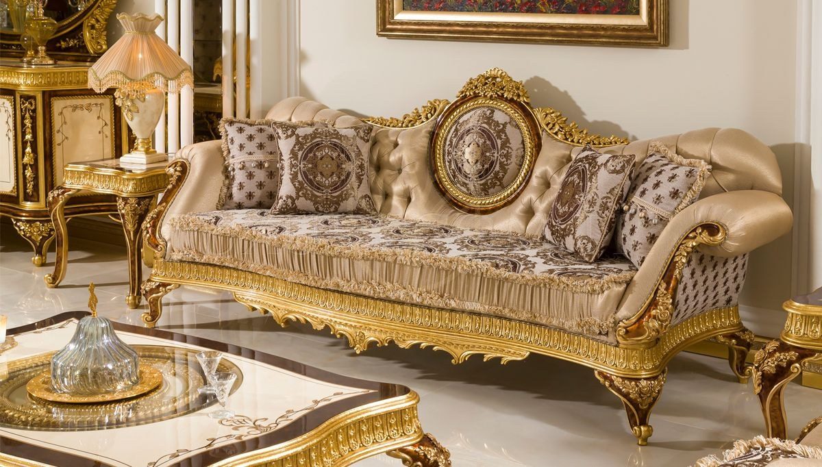 Royal Kafkas Hand Carved Teak Sofa Set, Saharanpur, view 5