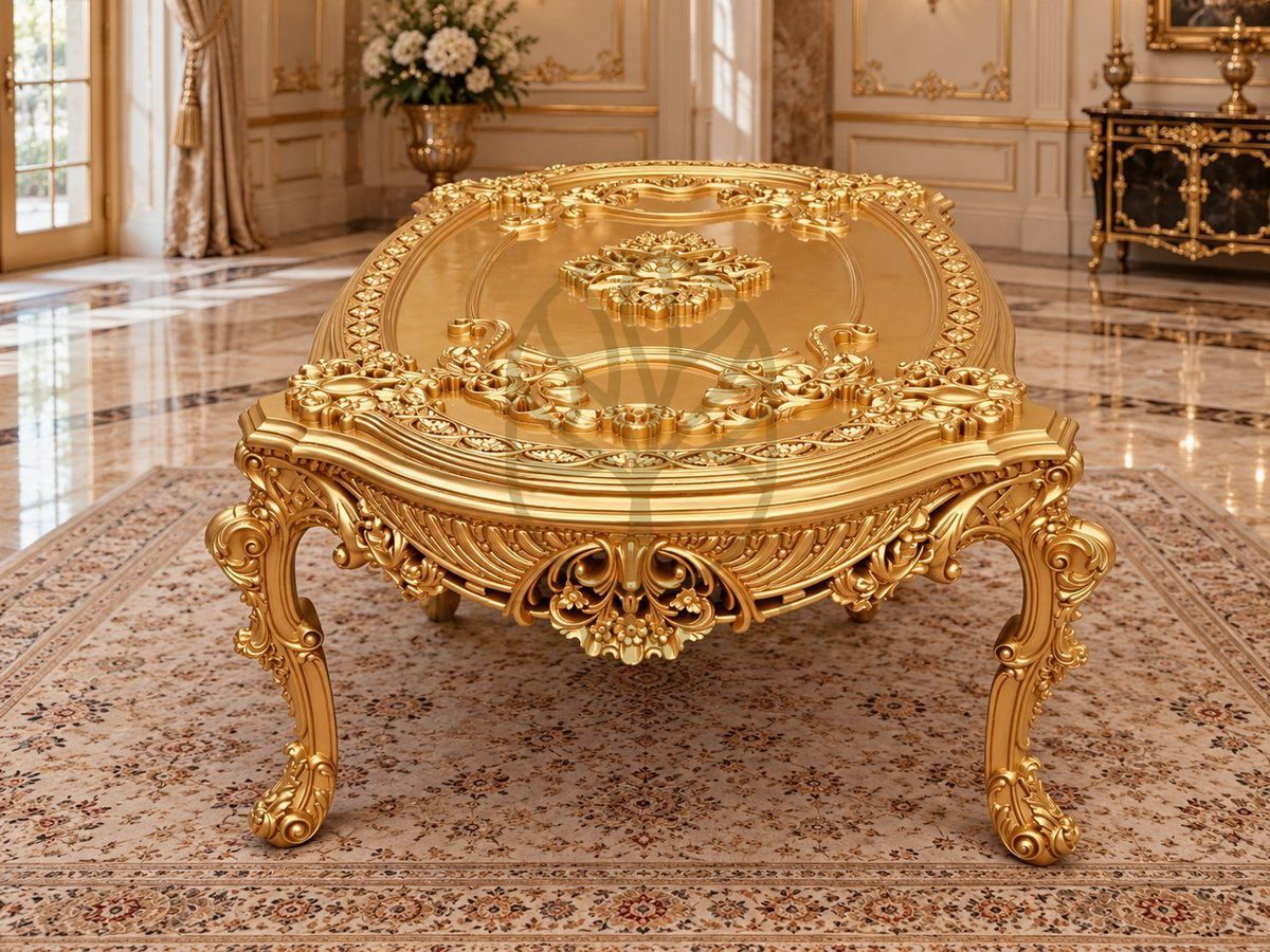 Luxury Hand-Carved Teak Dining Table, view 3