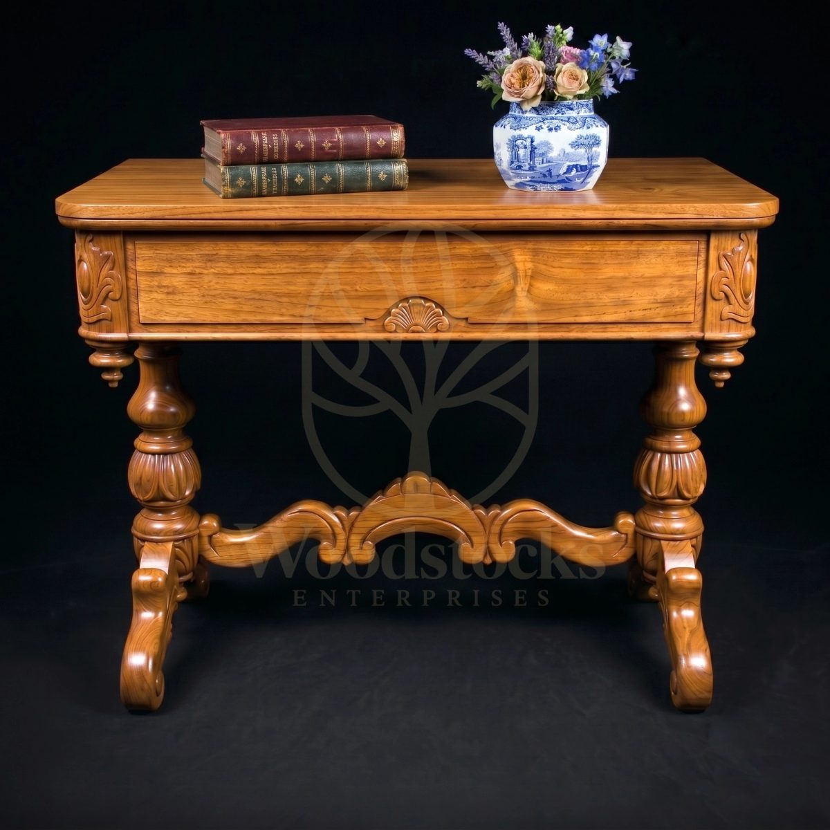 Luxury Teak Knightsbridge Victorian Side Console Table, Saharanpur, Console Table