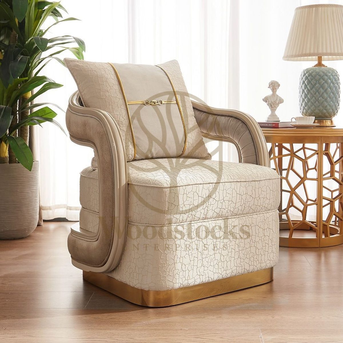 Teak Luxury Living Room Chair II, Chairs