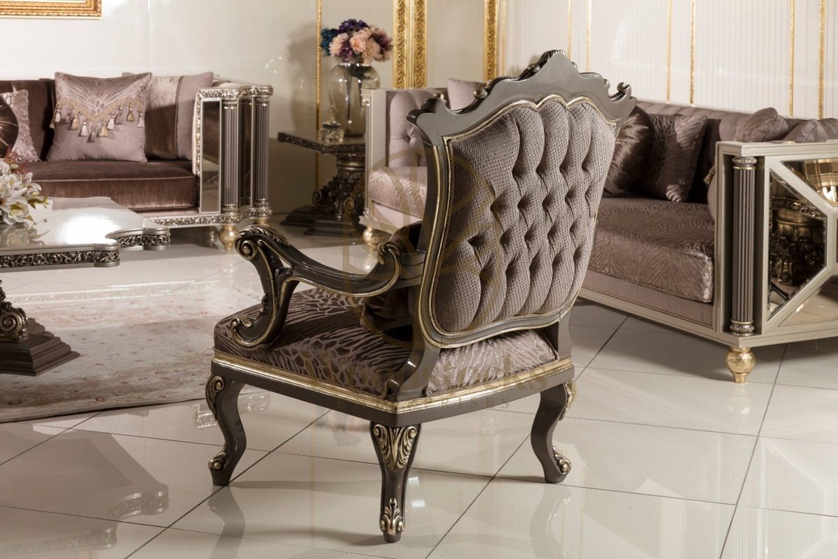 Teak Roma Mauve Velvet Sofa Set, view 12