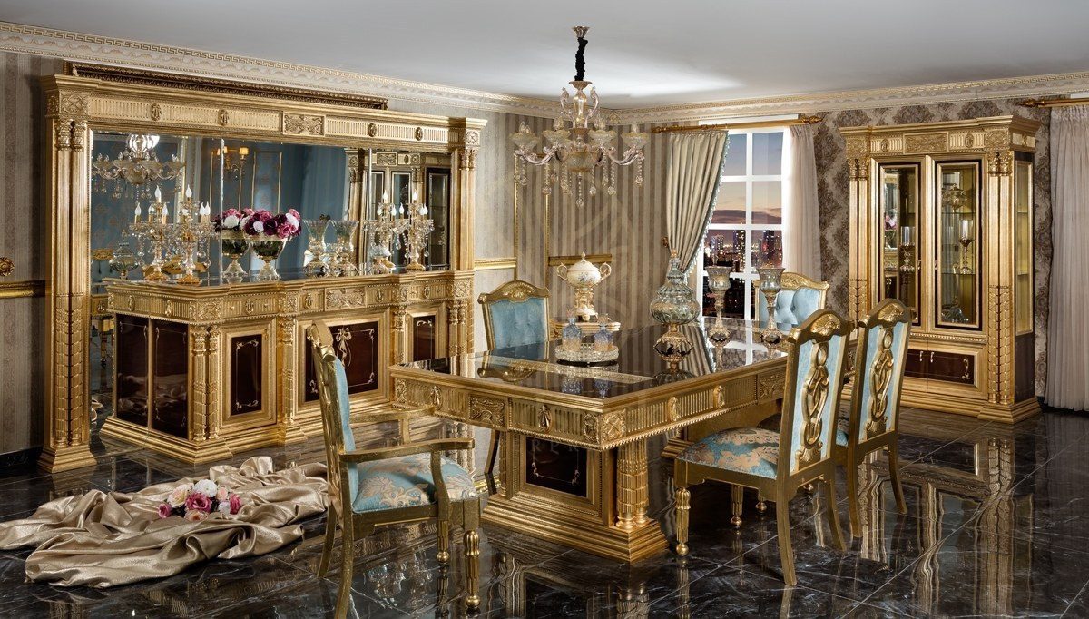 Royal Sah Hand Carved Teak Dining Table Set, Saharanpur, Dining Table