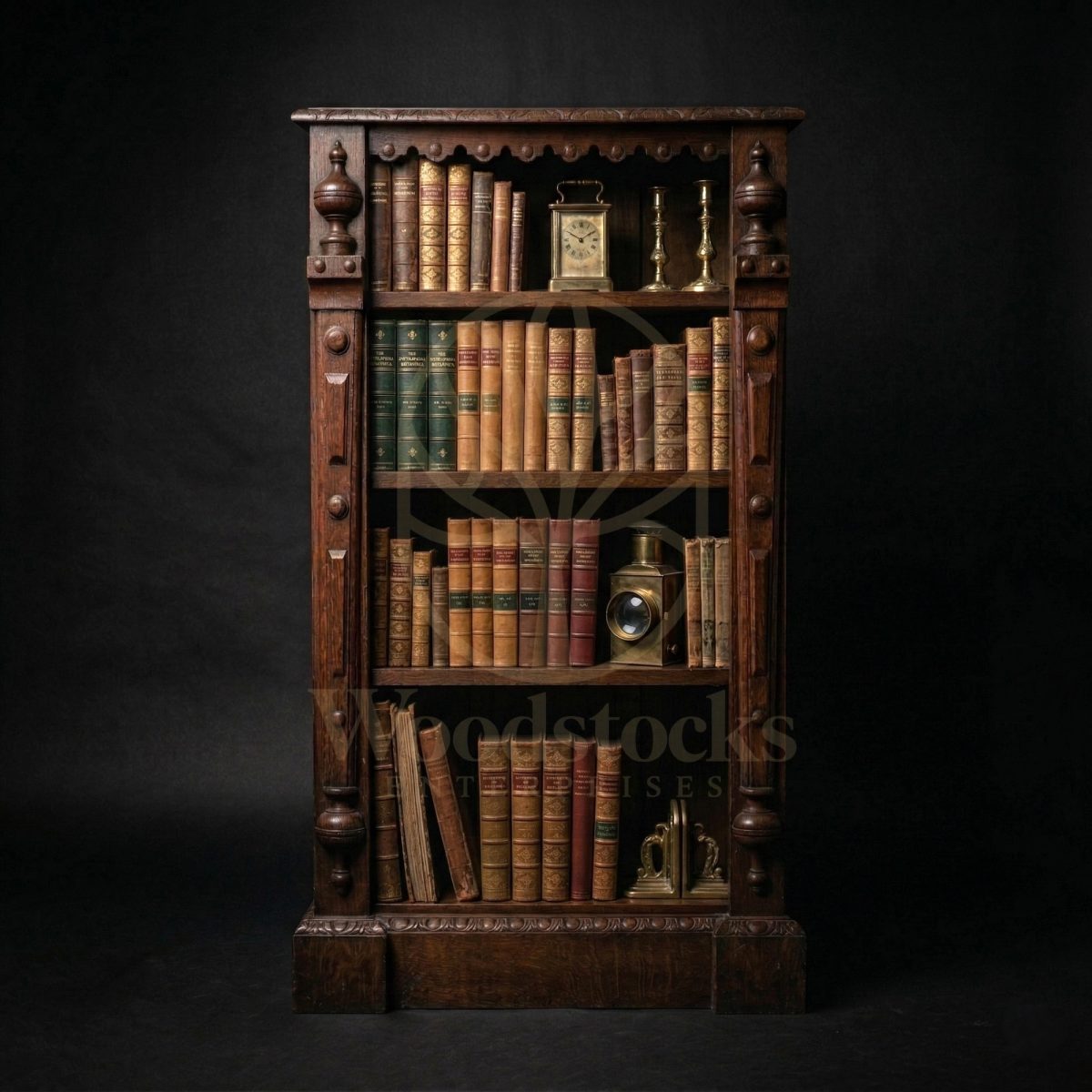 Luxury Teak Victorian Gothic Revival Library Bookcase, Saharanpur, Book shelf