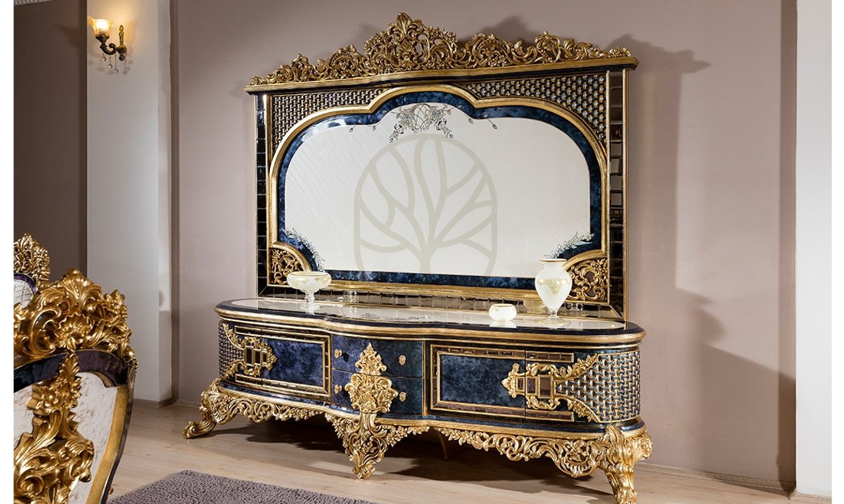 Royal Dubai Hand Carved Teak TV Cabinet, Saharanpur, view 2
