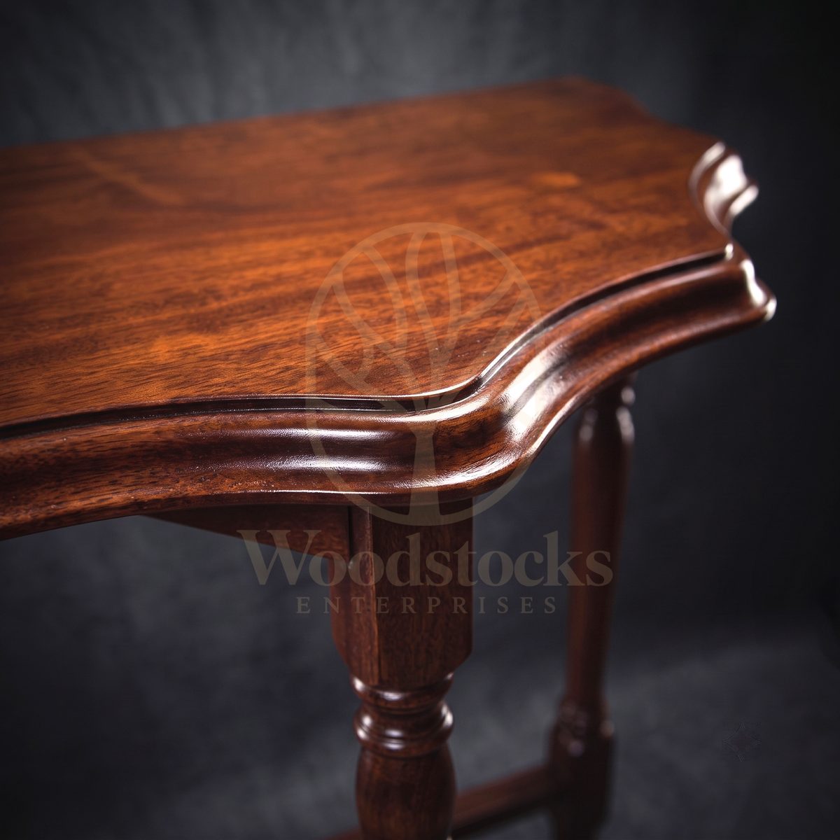 Luxury Teak Windermere Serpentine Console, Saharanpur, view 3