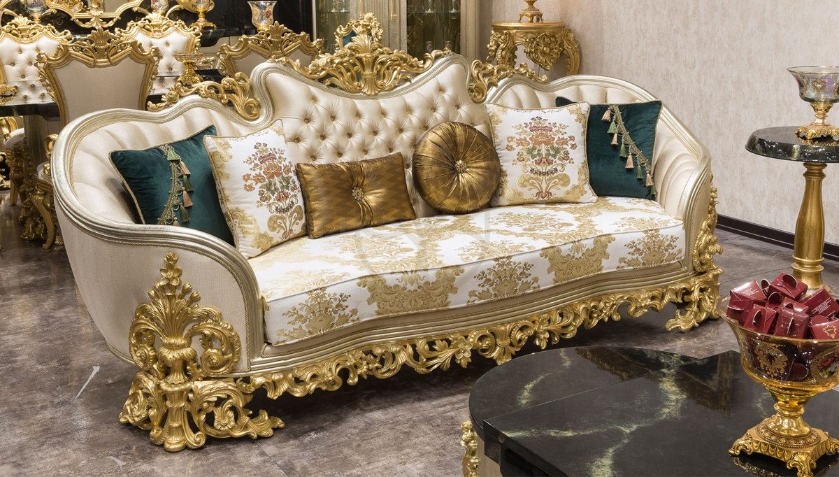 Royal Boston Hand Carved Teak Sofa Set, Saharanpur, Sofa Set