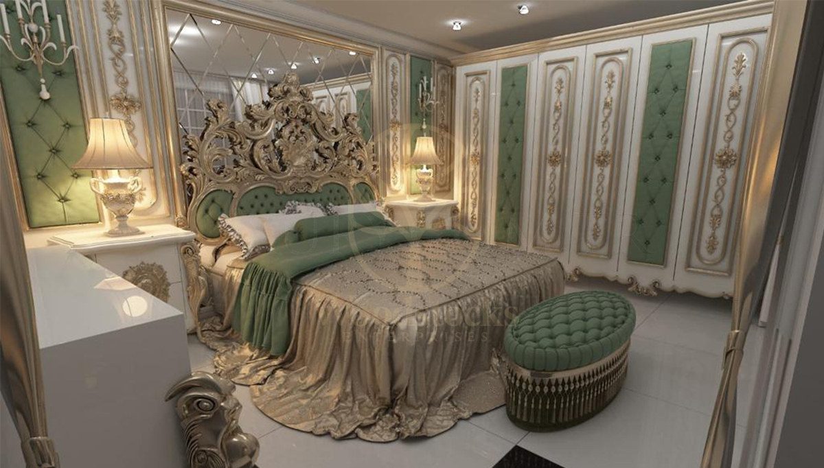 Royal Abudabi Hand Carved Teak King Size Bed II, Saharanpur, King Size Bed