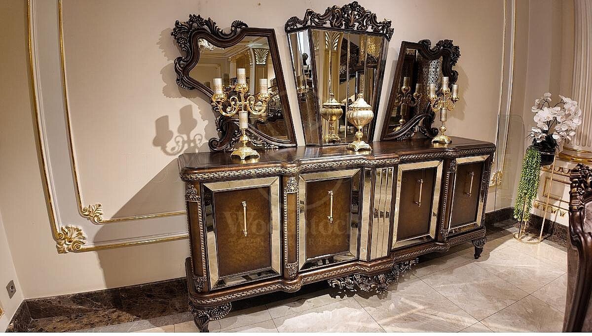 Royal Luxera Hand Carved Teak Dining Table Set, Saharanpur, view 8