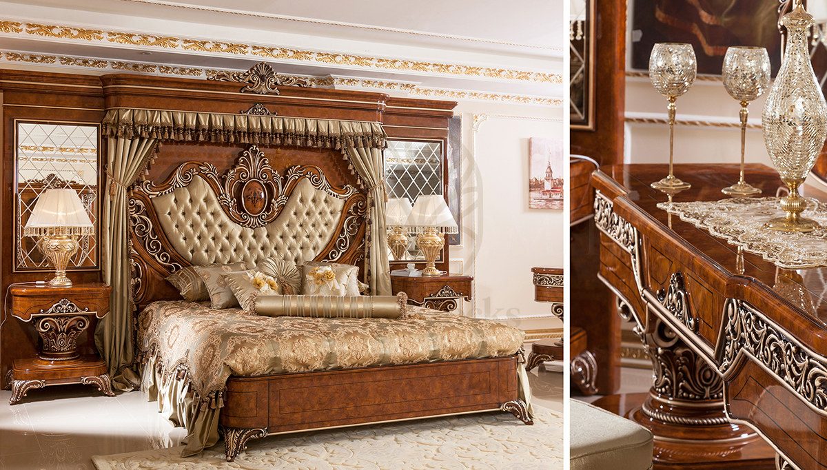Royal Safir Hand Carved Teak King Size Bed, Saharanpur, view 7