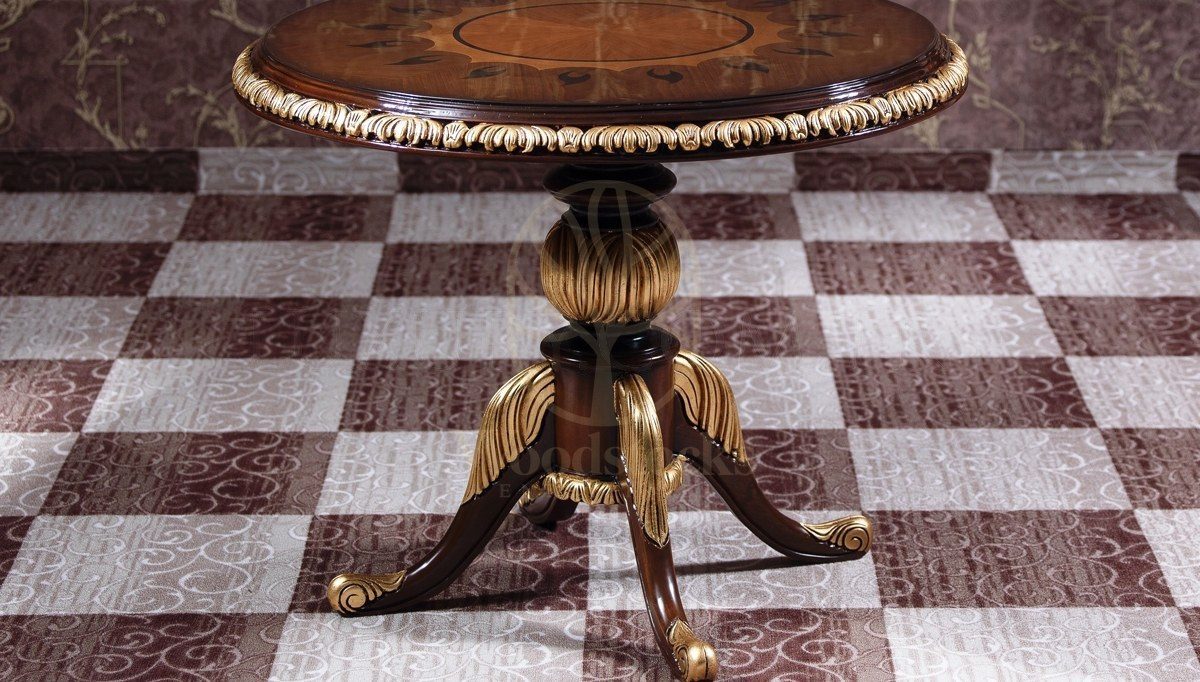 Royal Yali Hand Carved Teak Office Table, Saharanpur, view 6
