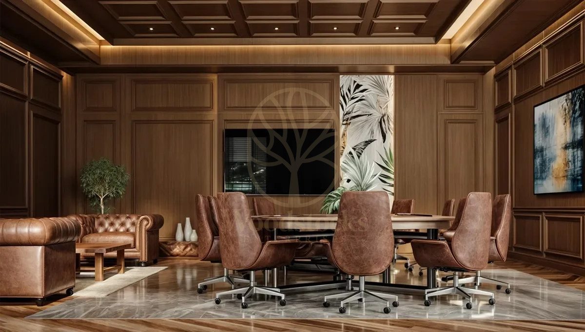 Luxury Meeting Walnut Handcrafted Teak Meeting Table, Saharanpur, view 3