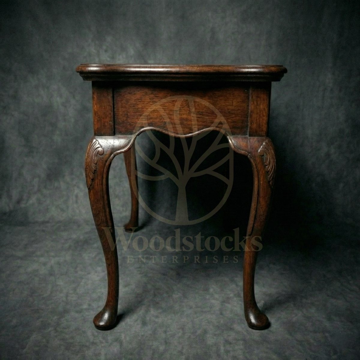 Royal Teak Louis XV Cabriole Console à Pied de Biche, Saharanpur, view 3