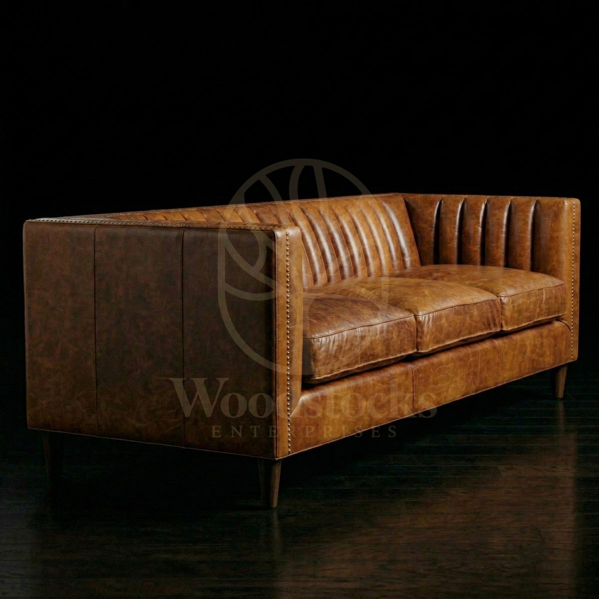 Luxury Teak Torino Channel-Back Salon Sofa, Saharanpur, view 3