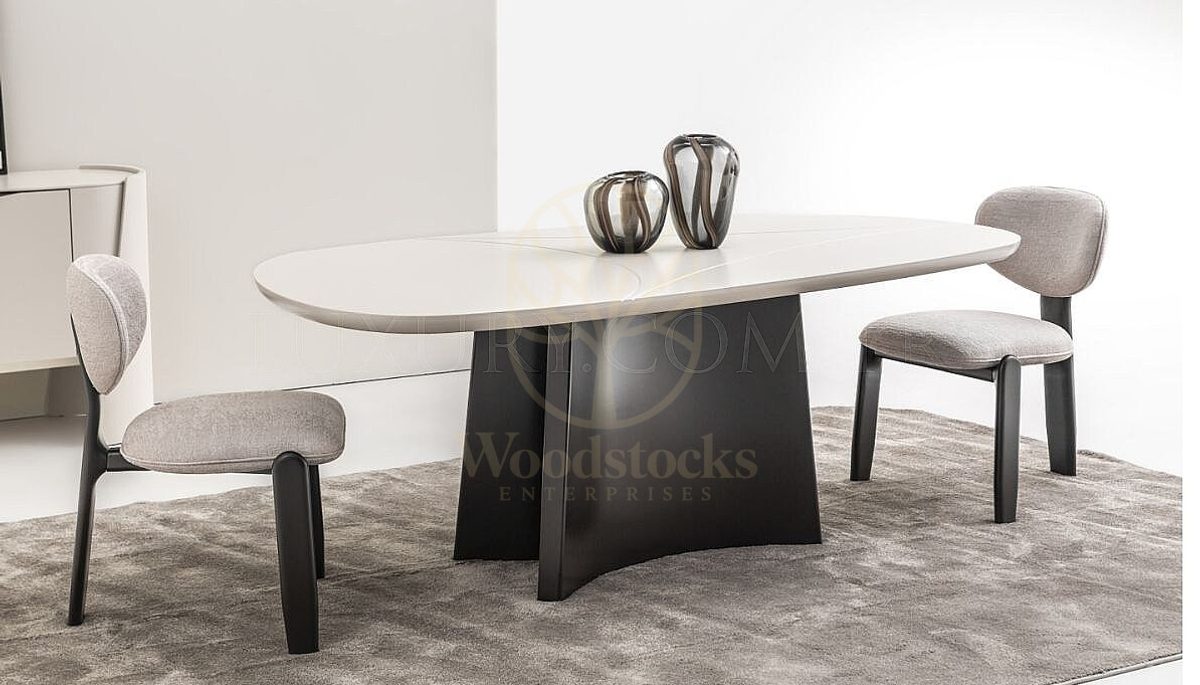 Luxury Challenger Handcrafted Teak Dining Table Set, Saharanpur, view 5