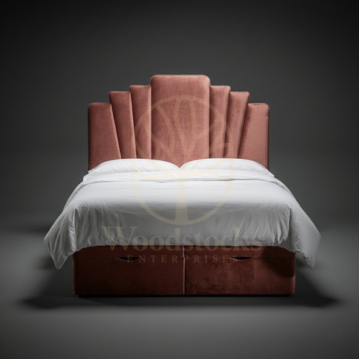 Luxury Teak Chicago Century Art Deco Bed, Saharanpur, view 6