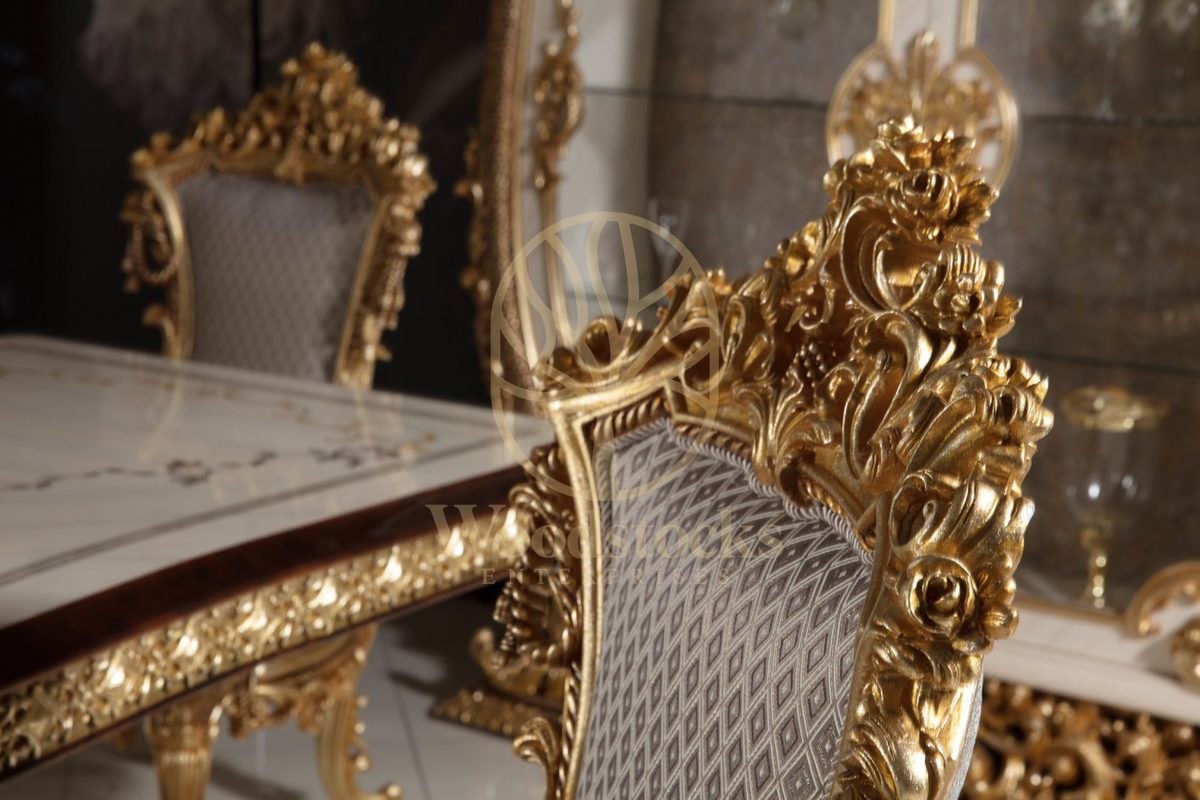 Teak Sovereign Antique Gold Dining Set, view 4