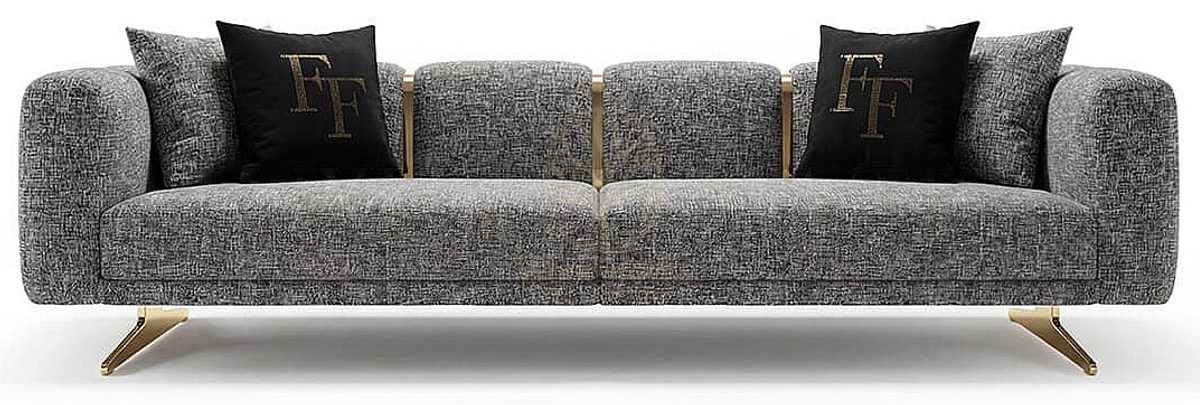 Luxury Serina Grey Handcrafted Teak Sofa Set, Saharanpur, view 5
