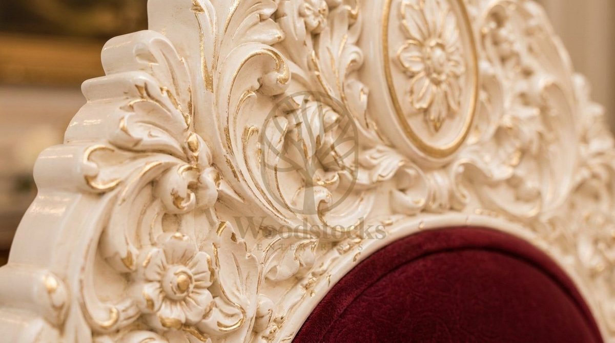 Maharaja Luxury Hand-Carved Teak Dining Table IV, view 8