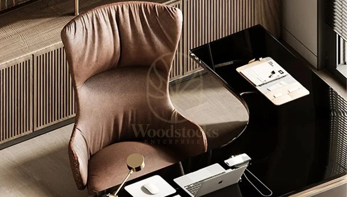 Luxury Oxford Handcrafted Teak Office Table, Saharanpur, view 4