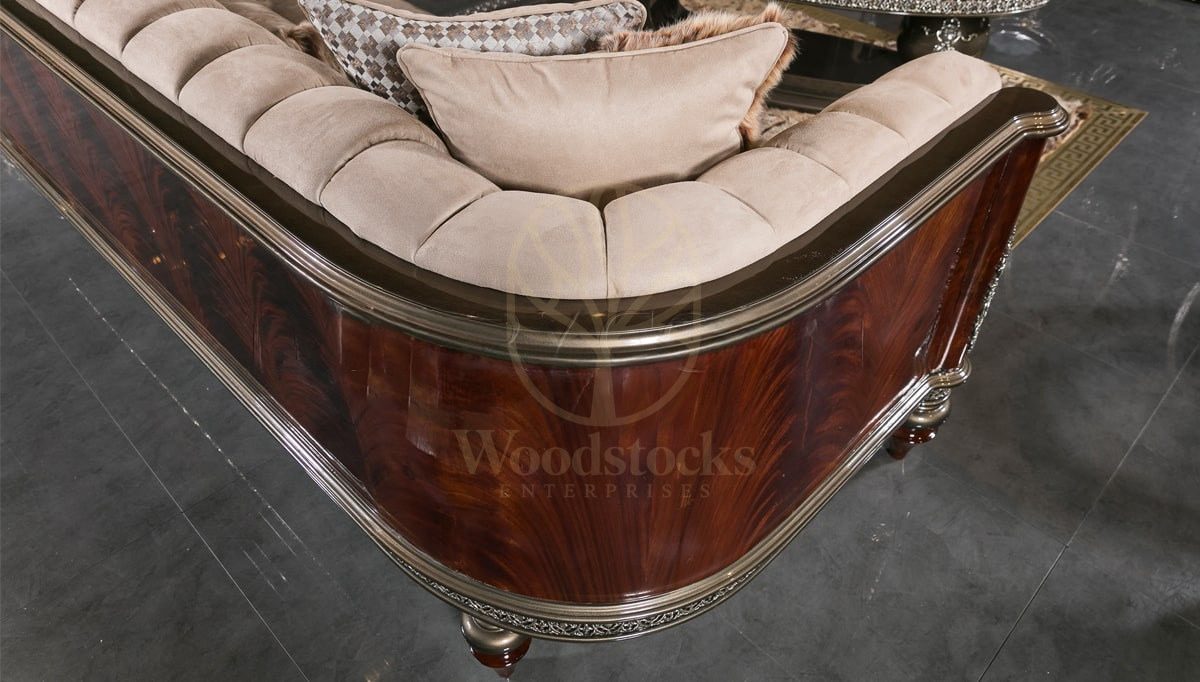 Royal Delato Hand Carved Teak Sofa Set, Saharanpur, view 3