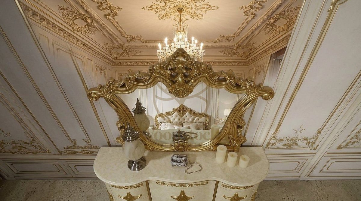 Teak Ornate Gold Dressing Table II, view 6