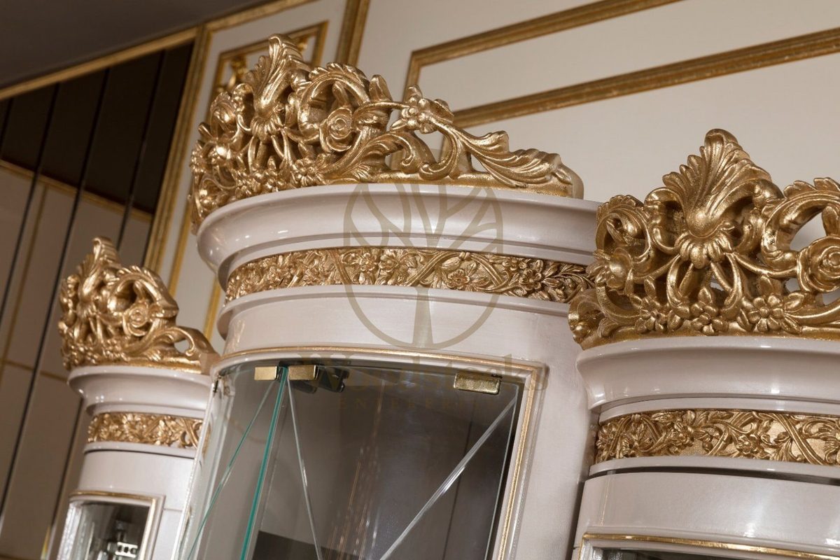 Teak Sarina Ivory and Blue Dining Set, view 11