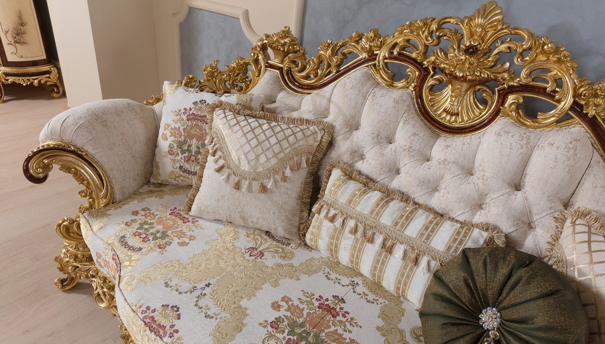 Royal Laden Hand Carved Teak Sofa Set, Saharanpur, view 5
