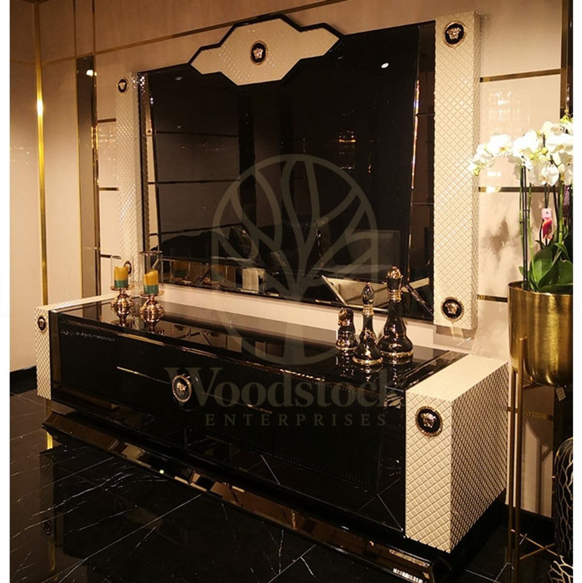Luxury Matris Handcrafted Teak TV Cabinet, Saharanpur, view 5