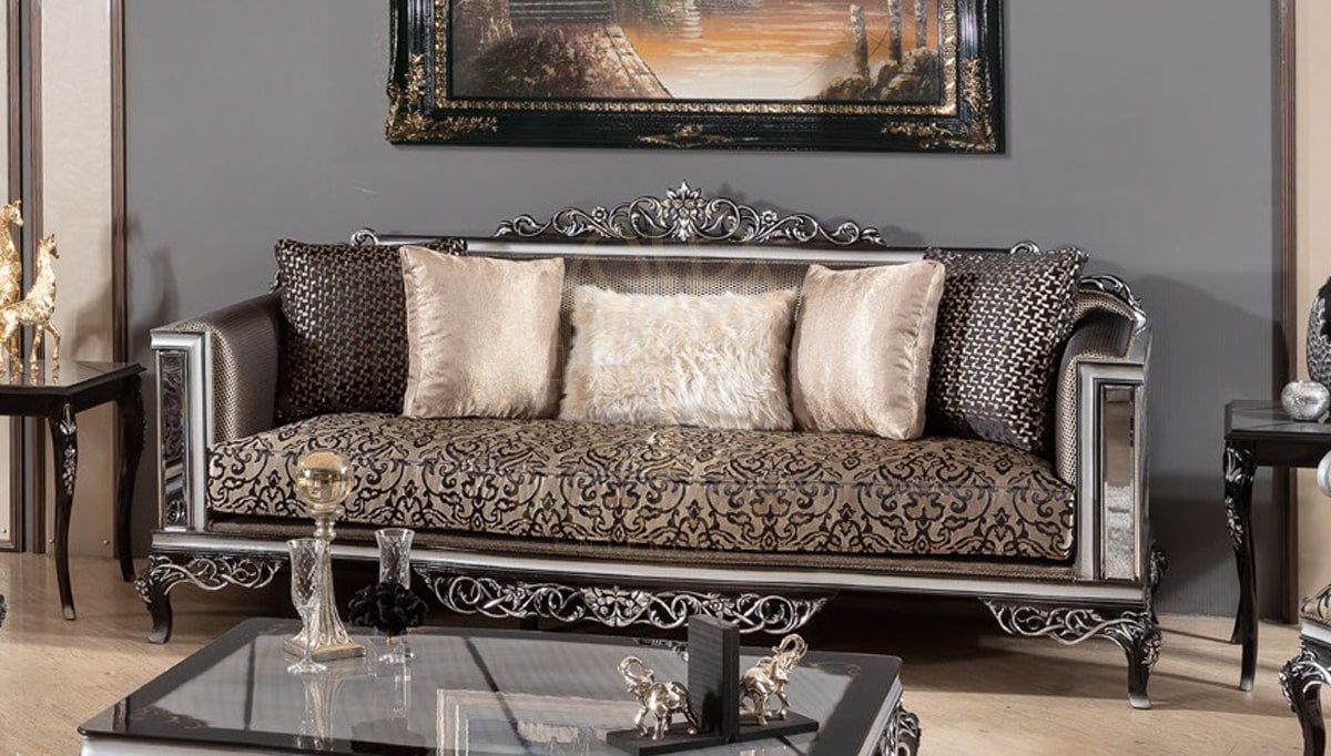 Royal Dilek Hand Carved Teak Sofa Set, Saharanpur, view 2