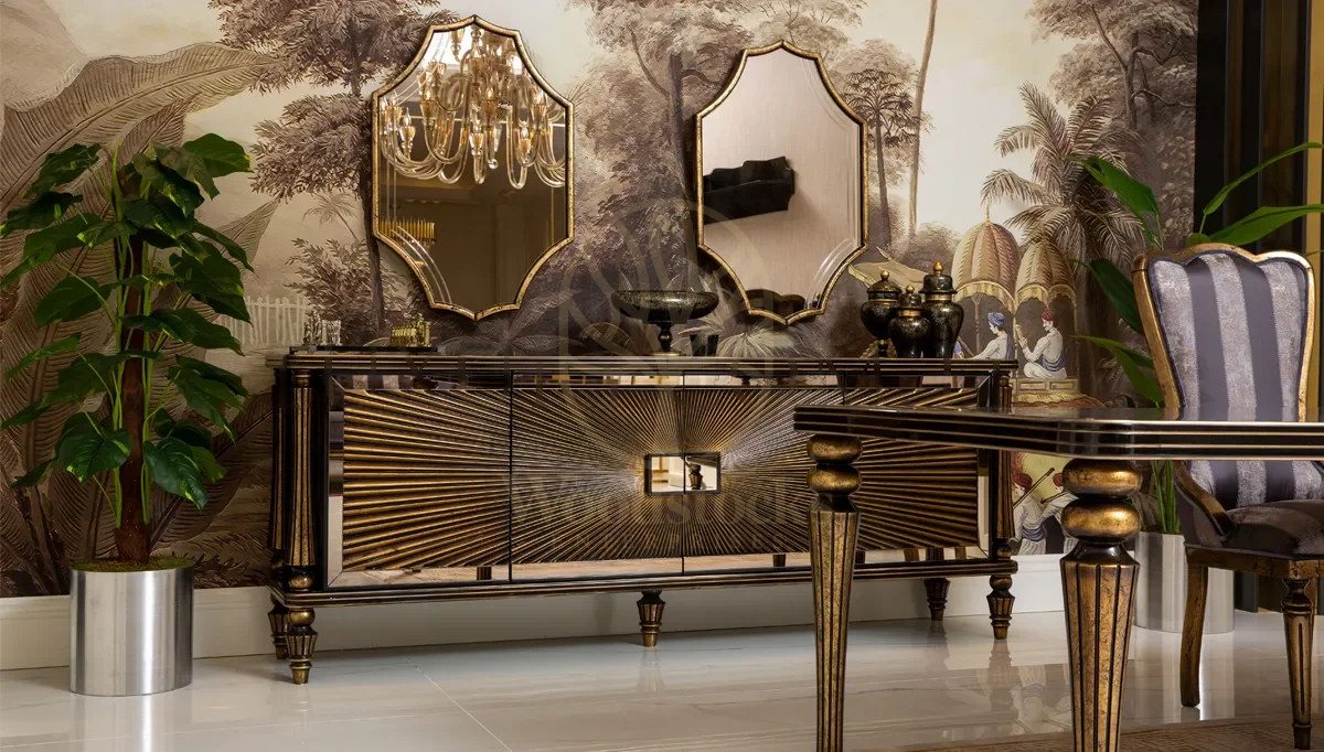 Luxury Decora Art Deco Handcrafted Teak Dining Table Set, Saharanpur, view 3