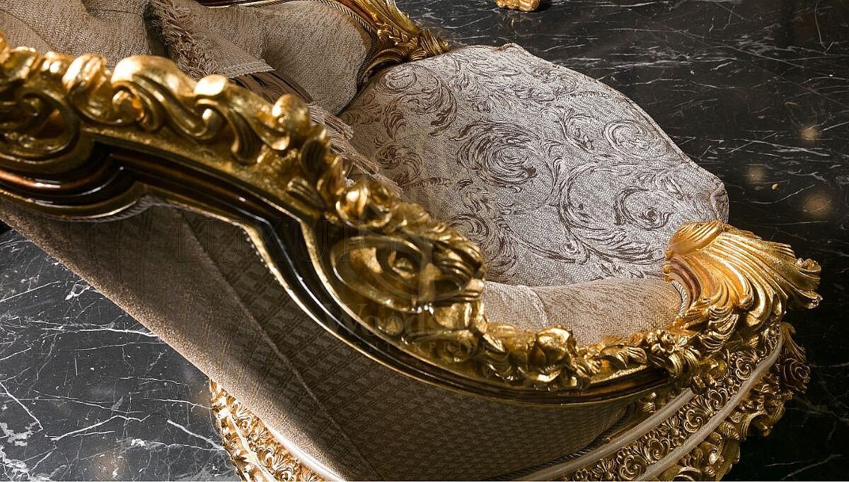 Royal Levante Hand Carved Teak Sofa Set II, Saharanpur, view 4