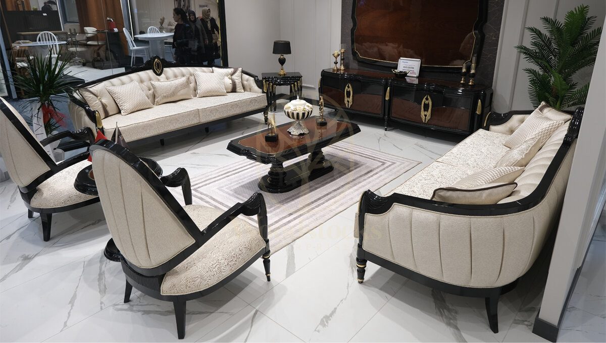 Royal Florida Hand Carved Teak Sofa Set, Saharanpur, Sofa Set