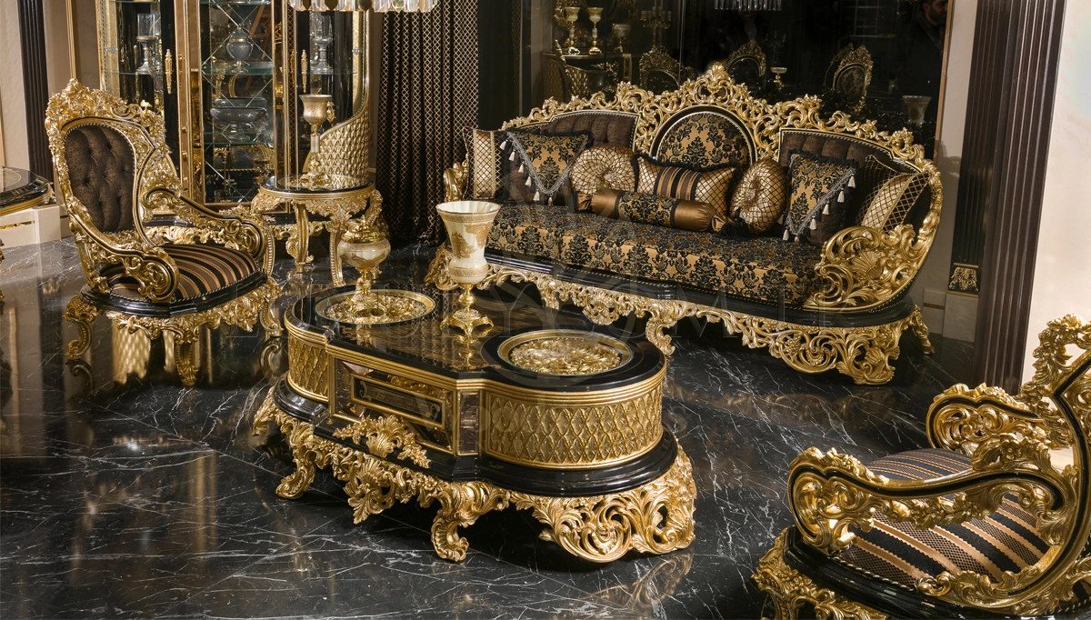 Royal Hazar Hand Carved Teak Sofa Set II, Saharanpur, Sofa Set