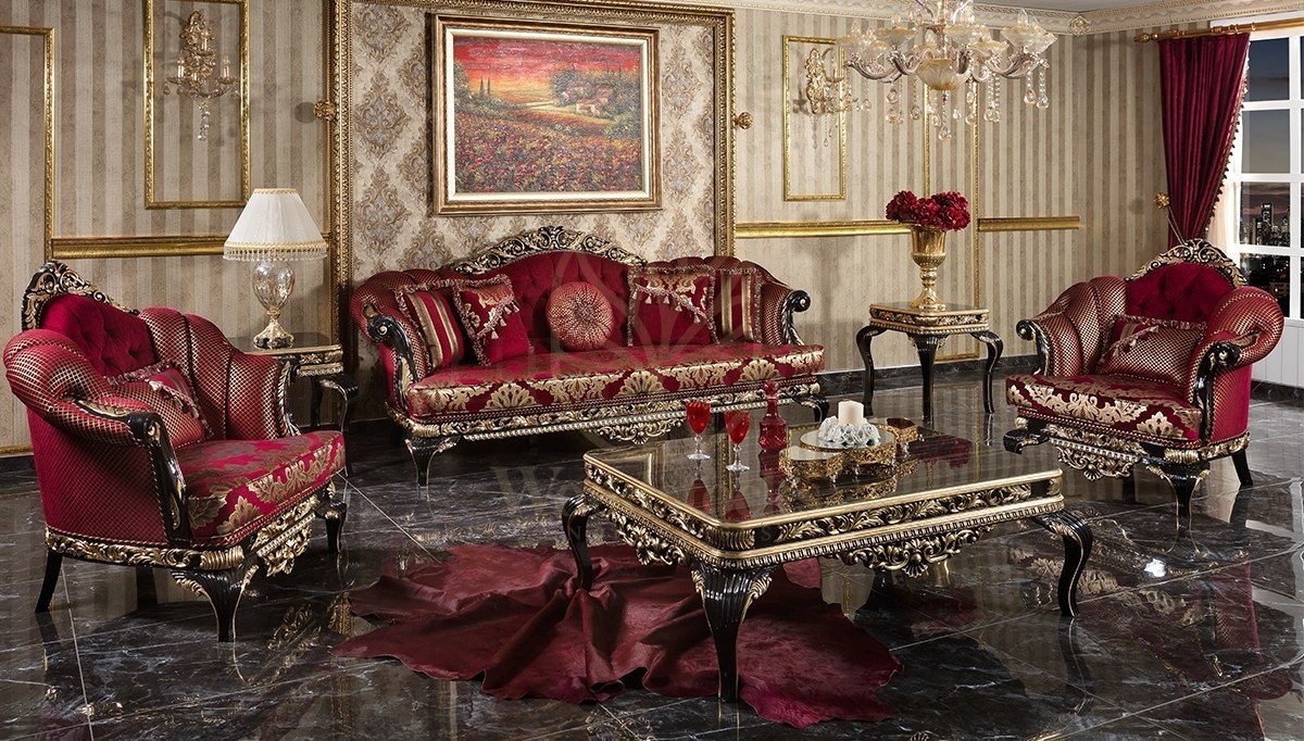 Royal Sadrazam Hand Carved Teak Sofa Set, Saharanpur, Sofa Set