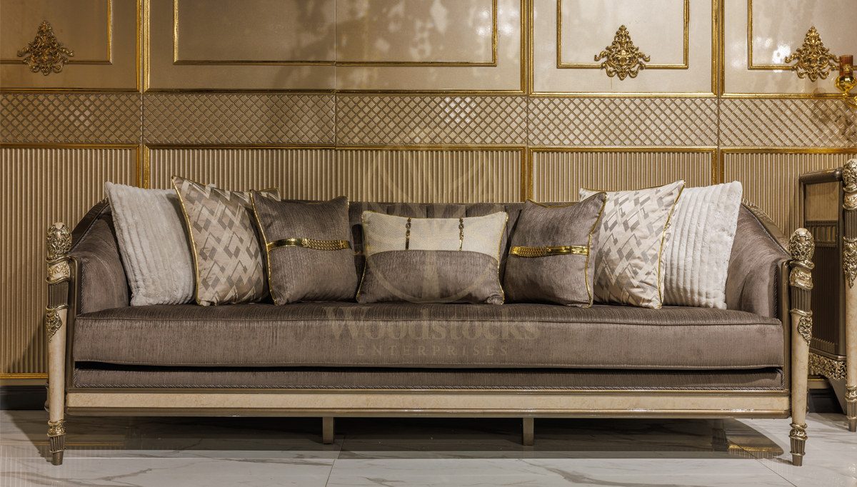 Royal Madison Hand Carved Teak Sofa Set, Saharanpur, view 4