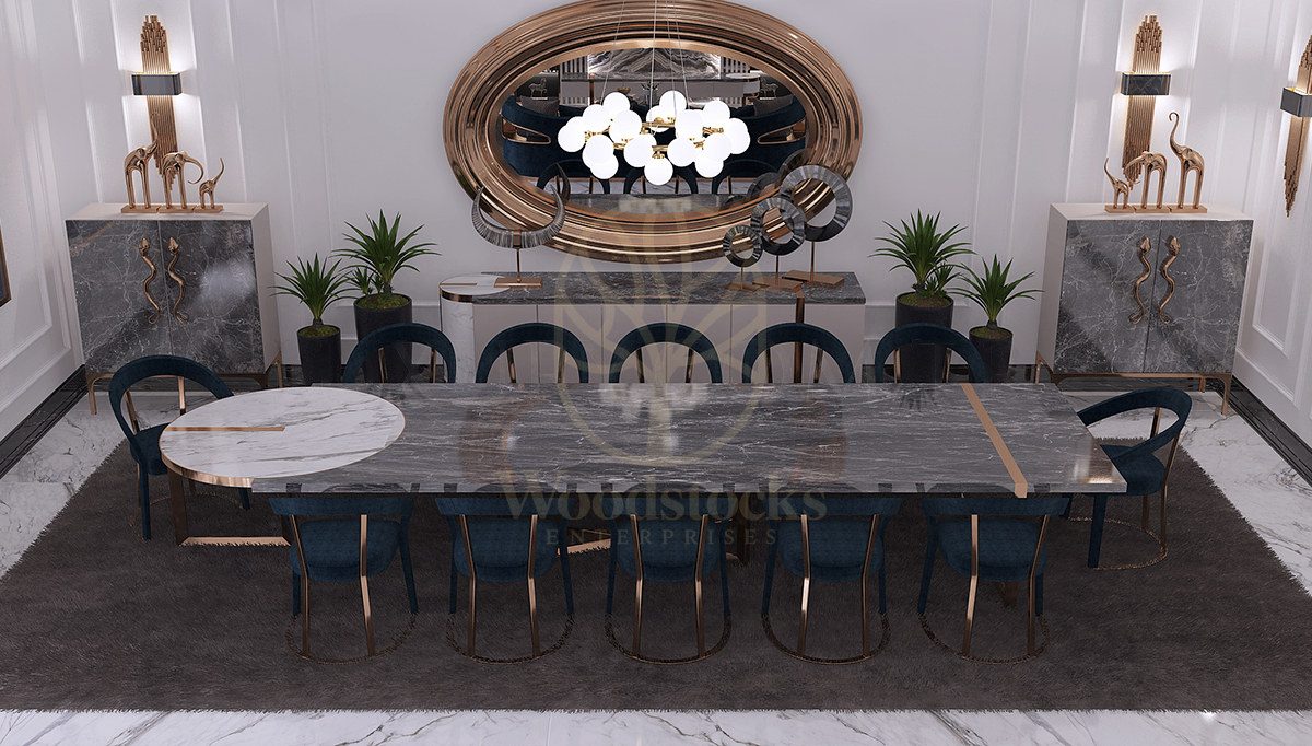 Luxury Living Handcrafted Teak Dining Table Set, Saharanpur, view 4
