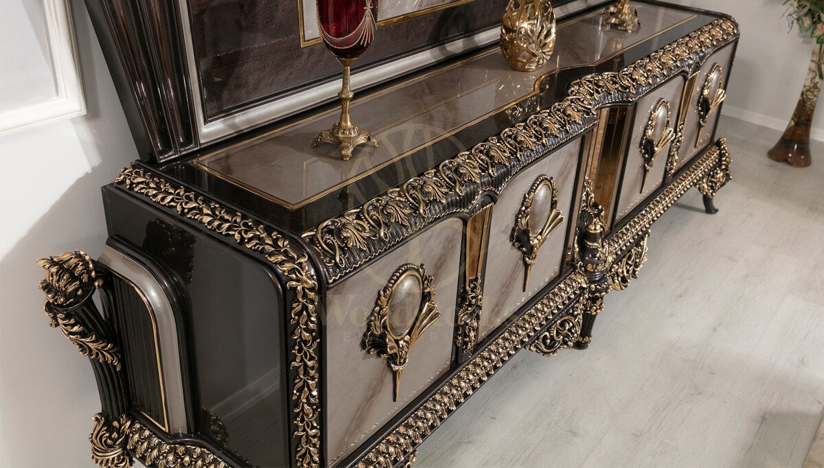 Royal Whiteit Hand Carved Teak TV Cabinet, Saharanpur, view 2