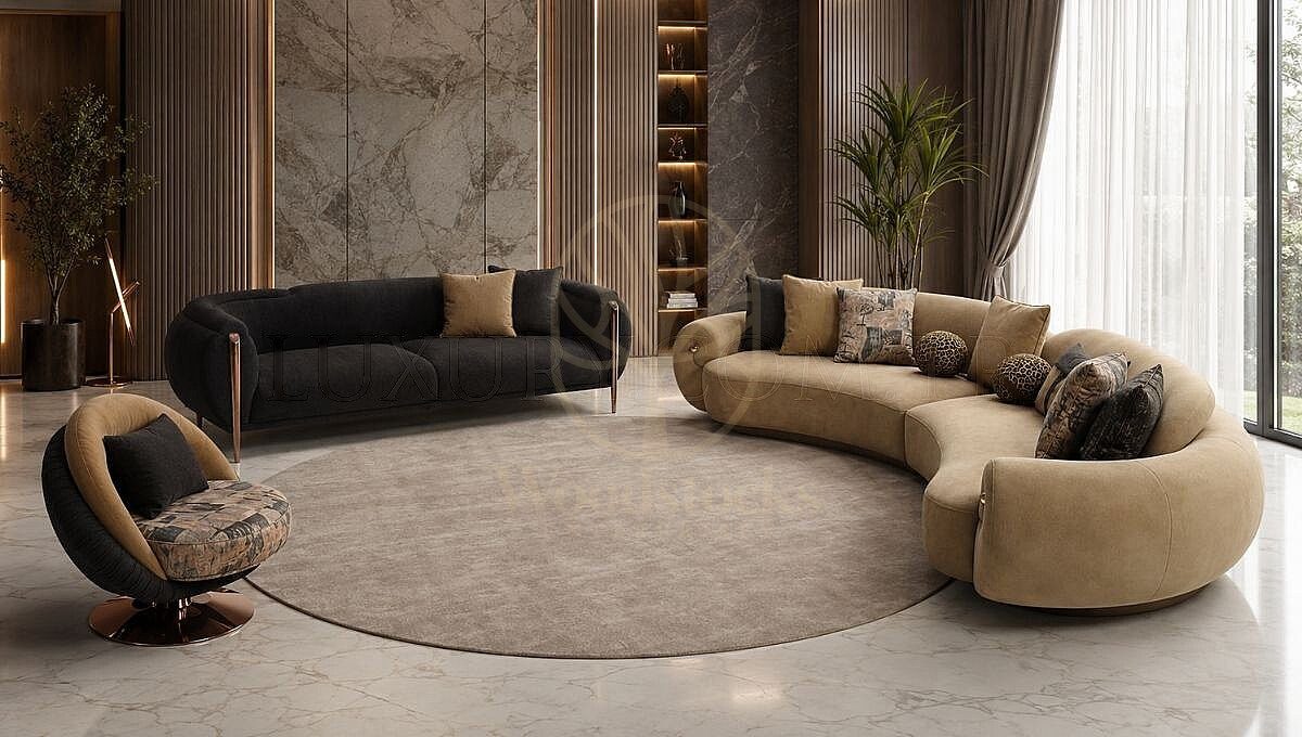 Luxury Avenor Black Handcrafted Teak Sofa Set, Saharanpur, Sofa Set