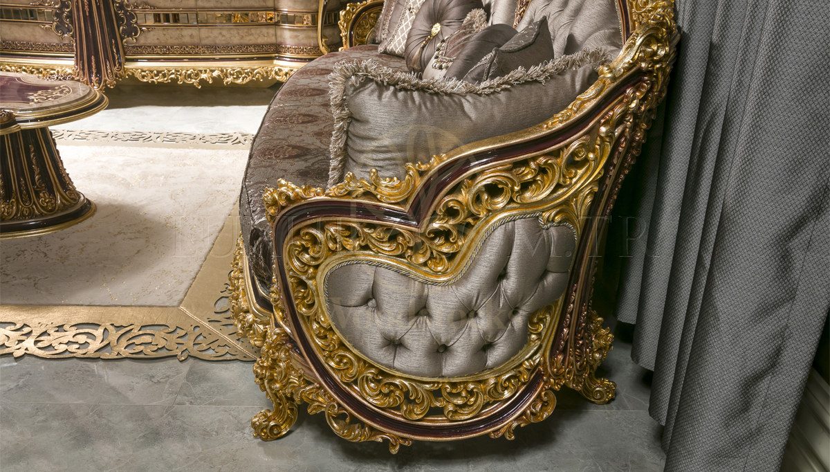 Royal Majeste Hand Carved Teak Sofa Set, Saharanpur, view 8