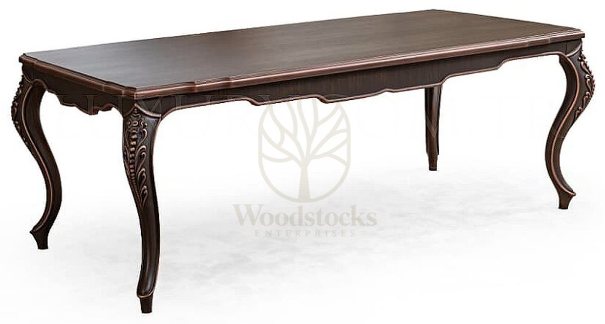 Royal Alcamira Hand Carved Teak Dining Table Set, Saharanpur, view 9