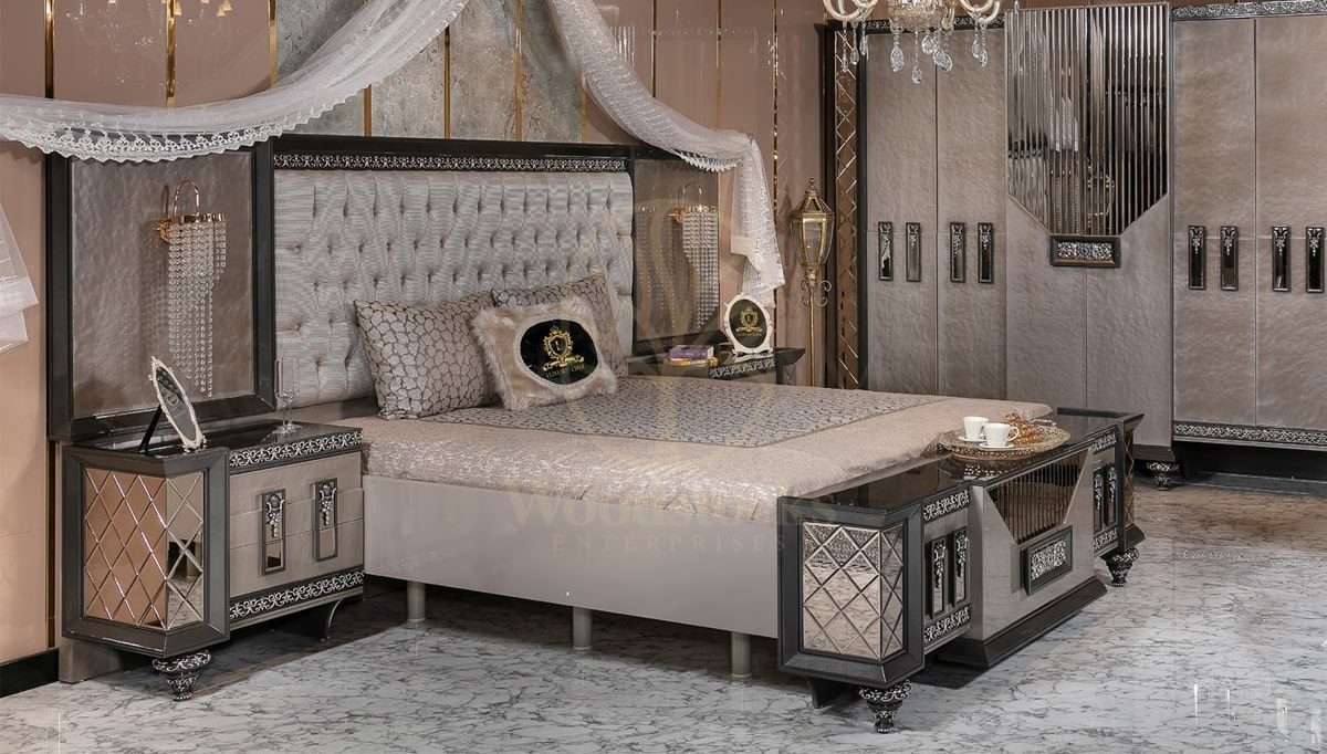 Royal Tarcin Hand Carved Teak King Size Bed, Saharanpur, view 2