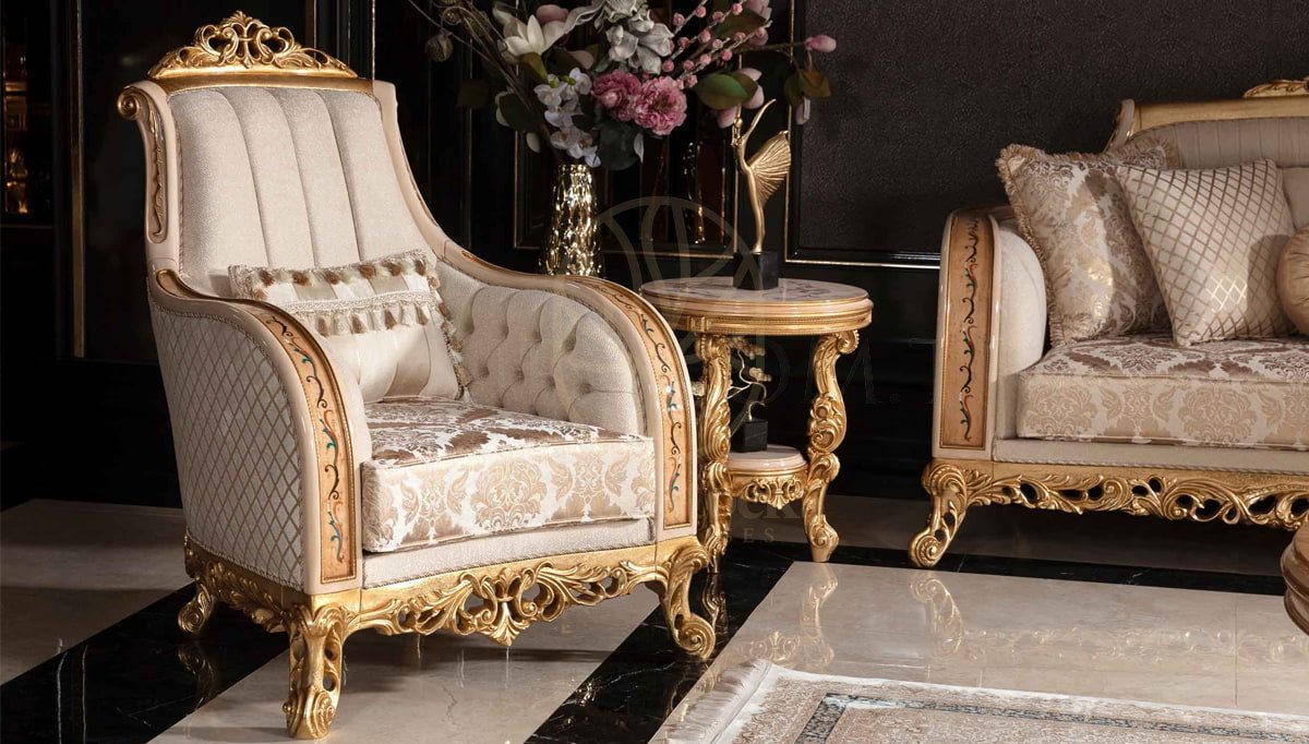 Royal Panamera Cream Hand Carved Teak Sofa Set, Saharanpur, view 7