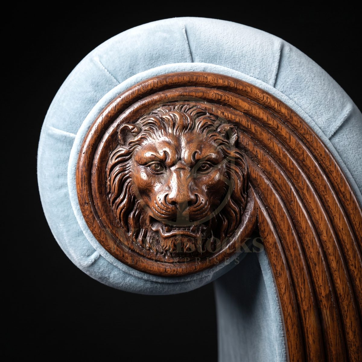 Luxury Teak Berkeley Square Flanking Lions Window Seat, Saharanpur, view 3