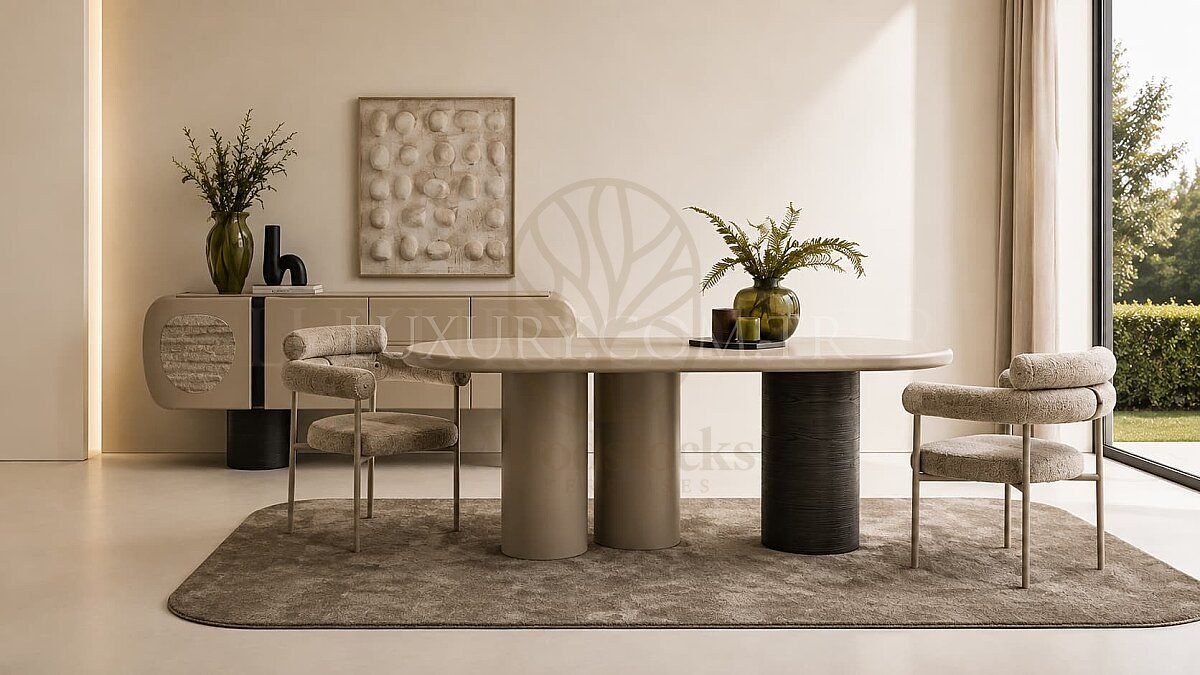 Luxury Savoy Handcrafted Teak Dining Table Set, Saharanpur, Dining Table