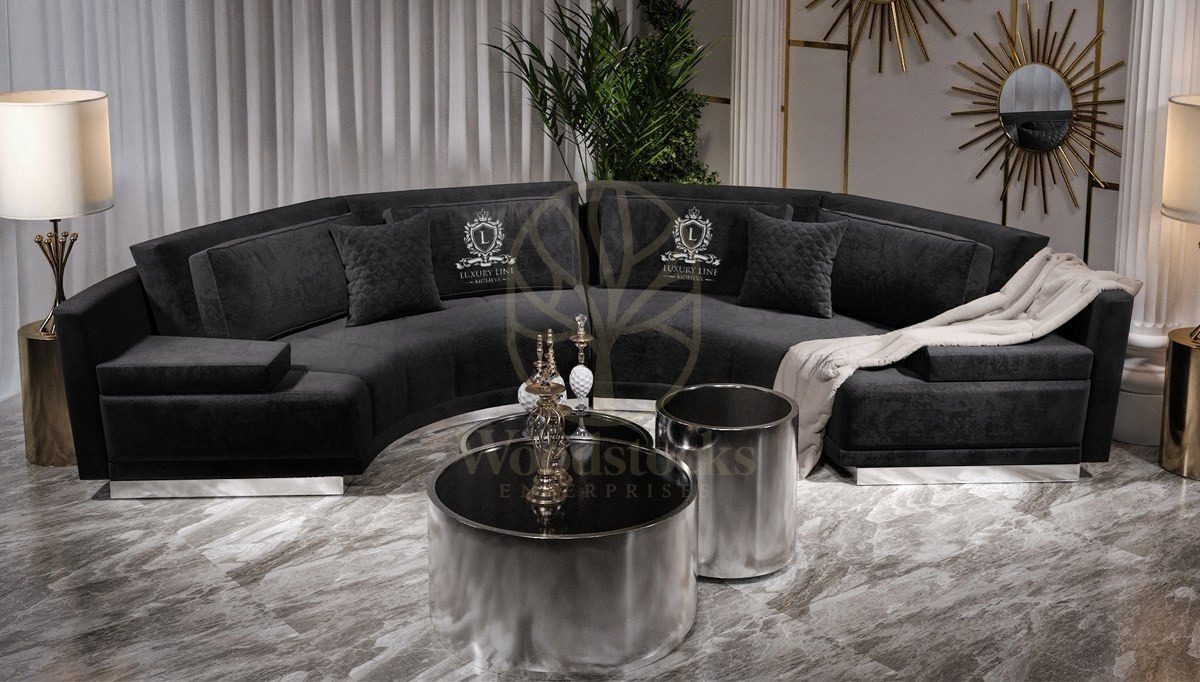 Luxury Delux Handcrafted Teak L-Shape Sofa, Saharanpur, view 5